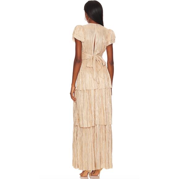 Sabina Musayev Maze Dress in Gold Size L - Picture 3 of 9